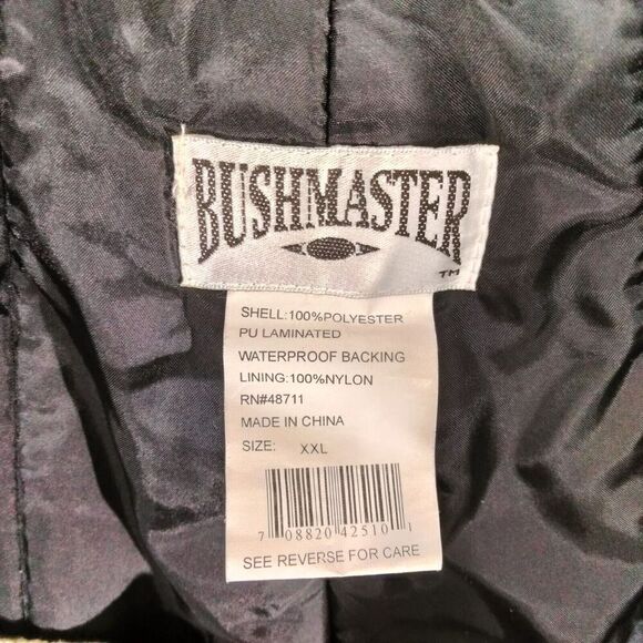 Bushmaster Cargo Pants Mens Size XXL PUL Mossy Oak Print Zip Ankle Waterproof - Picture 12 of 13
